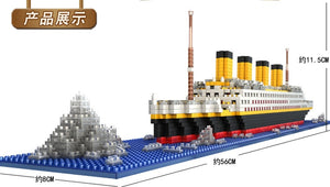 LEGO Titanic RMS Blocks Building Cruise boat set brick Children toys Aircrafted Carrier Pirate Black Pearl