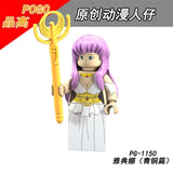 LEGO Saint Seiya Super Heroes Athena Shiryu Glacier Tutankhamu Bricks Model Building Blocks Children Gift Toys