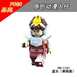 LEGO Saint Seiya Super Heroes Athena Shiryu Glacier Tutankhamu Bricks Model Building Blocks Children Gift Toys