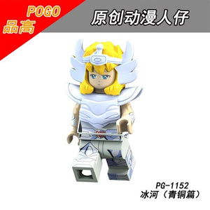 LEGO Saint Seiya Super Heroes Athena Shiryu Glacier Tutankhamu Bricks Model Building Blocks Children Gift Toys