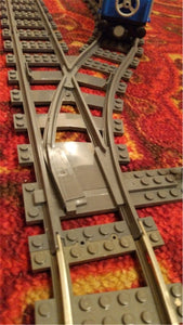 LEGO City Trains Parts Flexible Track Rail Crossing Straight Curved Rails Building Blocks Sets Kids Bricks Toys