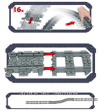 LEGO City Trains Parts Flexible Track Rail Crossing Straight Curved Rails Building Blocks Sets Kids Bricks Toys