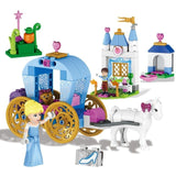 LEGO Princess  Cinderella Elsa Anna Mermaid Ariel Castle Building Blocks Figure Girl Friends Bricks Toys