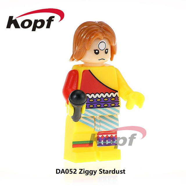 LEGO David Bowie Super Heroes Ziggy Stardust Elvis Aron Presley Dolls