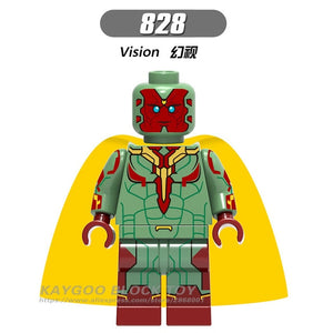 LEGO Super Hero Figures Spiderman Iron Man Captain American Hulk Compatible Building Blocks Bricks Model Set Children Toys