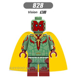 LEGO Super Hero Figures Spiderman Iron Man Captain American Hulk Compatible Building Blocks Bricks Model Set Children Toys