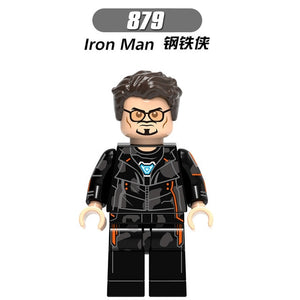 LEGO Super Hero Figures Spiderman Iron Man Captain American Hulk Compatible Building Blocks Bricks Model Set Children Toys