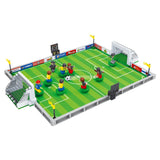 world soccer City Football Field fit Soccer figures city Model Building Bricks Blocks diy Toys gift kid winning cup