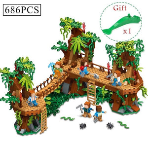 LEGO Minecrafted Classic Tree House My world City Figures Building