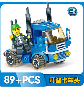 LEGO 318pcs 4 IN 1 URBAN FREIGHT Building Blocks City Truck  Blocks Toy B