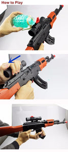 AK 47 Toy Gun Pistol Gun 400 Pcs Water Absorb Bullet 3 Pcs Soft Bullet Soft Foam Bullet Orbeez Water Gun Airgun Toys For Kids