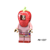 LEGO pizza ice cream Fries peanut fruit disguised Watermelon Cute Watermelon Peanut figures building block toys for children