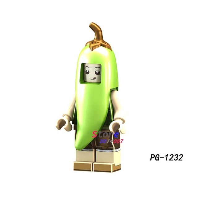 LEGO pizza ice cream Fries peanut fruit disguised Watermelon Cute Watermelon Peanut figures building block toys for children