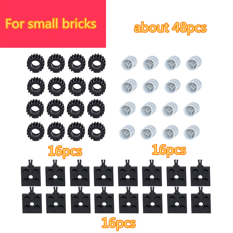 LEGO DIY Car Wheels /Figures/Window For Classic Blocks  100g /Pack Complement Blocks Educational Toy