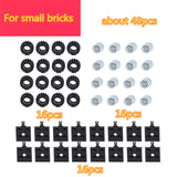 LEGO DIY Car Wheels /Figures/Window For Classic Blocks  100g /Pack Complement Blocks Educational Toy