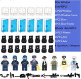 LEGO DIY Car Wheels /Figures/Window For Classic Blocks  100g /Pack Complement Blocks Educational Toy