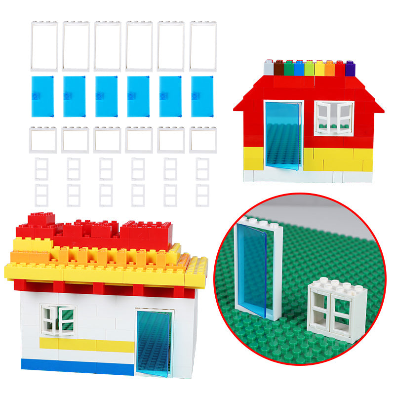 LEGO DIY Car Wheels /Figures/Window For Classic Blocks  100g /Pack Complement Blocks Educational Toy