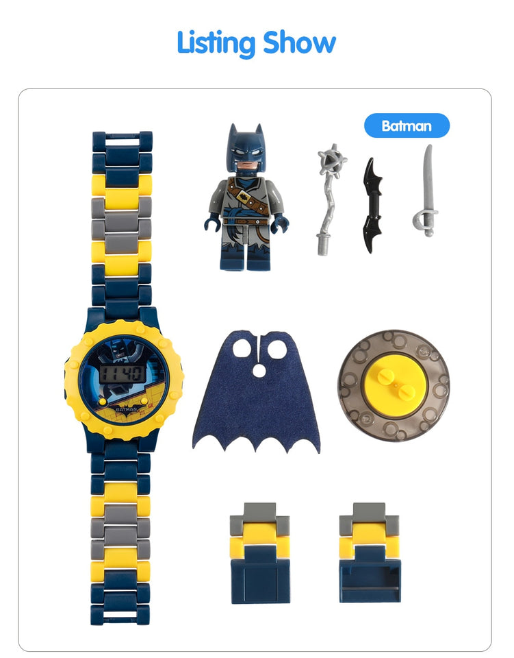 LEGO Super Hero Watch Building blocks Ninjagoed Marveling Avengers Figures Bricks Toys