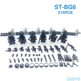 LEGO 215PCS/Lot SWAT Team City Police Military Figures Scene Series Soldier Army Gun Weapon