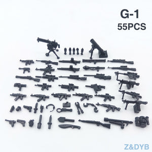 LEGO 215PCS/Lot SWAT Team City Police Military Figures Scene Series Soldier Army Gun Weapon