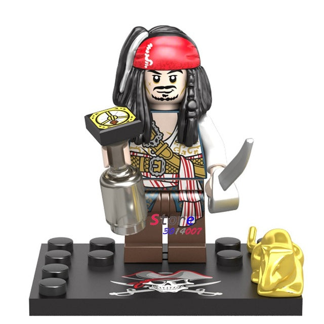 LEGO Captain Pirates of The Caribbean Jack Sparrow Classic movie figure