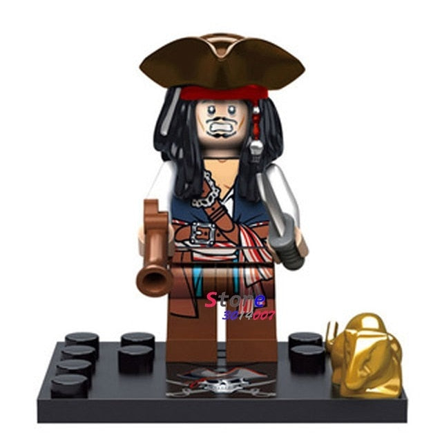 LEGO Captain Pirates of The Caribbean Jack Sparrow Classic movie figure