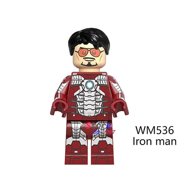 Single Super Hero Doctor Samson Banshee Iron Man Trickster Blue Bird Nightcrawler Killer Frost building block toys for children