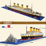 LEGO Titanic RMS Blocks Building Cruise boat set brick Children toys Aircrafted Carrier Pirate Black Pearl