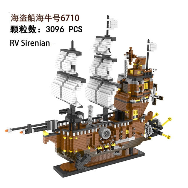 LEGO Titanic RMS Blocks Building Cruise boat set brick Children toys Aircrafted Carrier Pirate Black Pearl