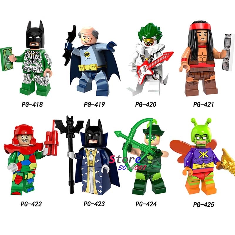 LEGO Master Batman Figure Crazy Quilt Master Batman Cacique Killer Moth Arrow Alfred marvel