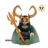 LEGO marvel Avengers Wonder Woman Figures Heimdallr Thor Lady Loki Knight Batman Scarlet Witch building block toy for children