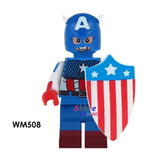 LEGO marvel Avengers Wonder Woman Figures Heimdallr Thor Lady Loki Knight Batman Scarlet Witch building block toy for children