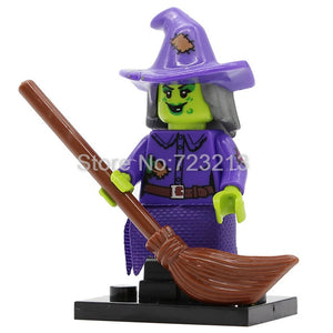 LEGO Halloween Figure PG8080 Skeleton Jack Witch Zombie Ghosts Pumpkin Man Werewolf Legoingly Vampire Count Queen Building Blocks