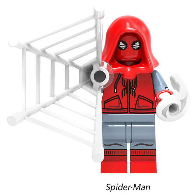 LEGO Spiderman Super Heroes Thor Iron Man Loki Deadpool Venom Spider Gwen man batman Avengers