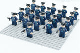 20PCS Military Team City Police Armed Assault Army soldiers legoingly Weapons Guns Figure WW2 World War Blocks Gift Baby Toys