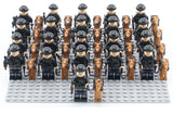 20PCS Military Team City Police Armed Assault Army soldiers legoingly Weapons Guns Figure WW2 World War Blocks Gift Baby Toys