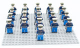 20PCS Military Team City Police Armed Assault Army soldiers legoingly Weapons Guns Figure WW2 World War Blocks Gift Baby Toys