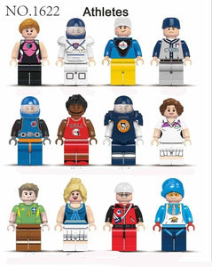 LEGO 12pcs/lot Model building block Military City Worker action figures toys set baby educational learning toys