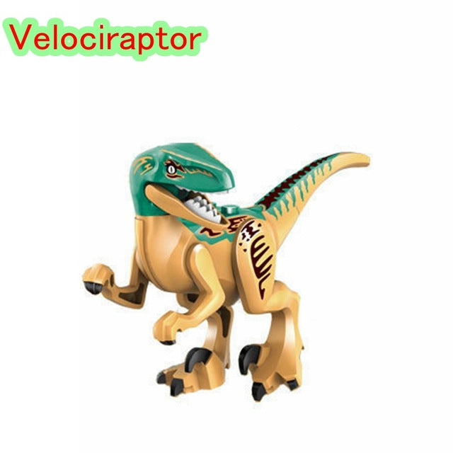 LEGO Jurassic Dinosaurs World Park Dinosaur Raptor protection zone Building Blocks Set Kids Toys