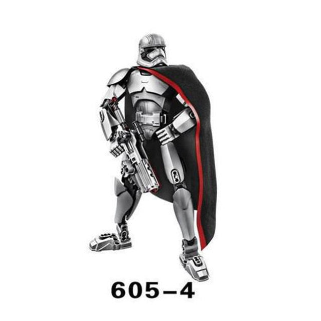 28 Style Star War The Last Jedi Buildable Action Figure Rey Kylo Ren Luke Skywalker Building Block Toy