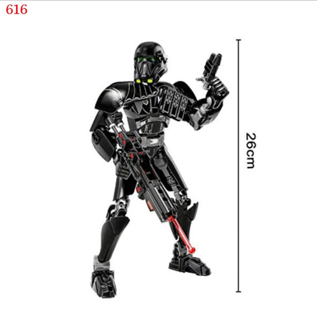 28 Style Star War The Last Jedi Buildable Action Figure Rey Kylo Ren Luke Skywalker Building Block Toy