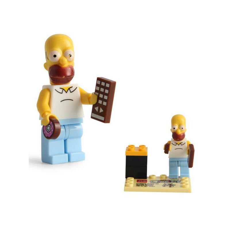 LEGO 6pcs Simpsons Family Homer Marge Bart Lisa Maggie Cartoon Movie DIY