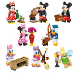 8pcs Princess Girl My Little Horse Legoings Model Building Kits Doll Figures Bricks Blocks