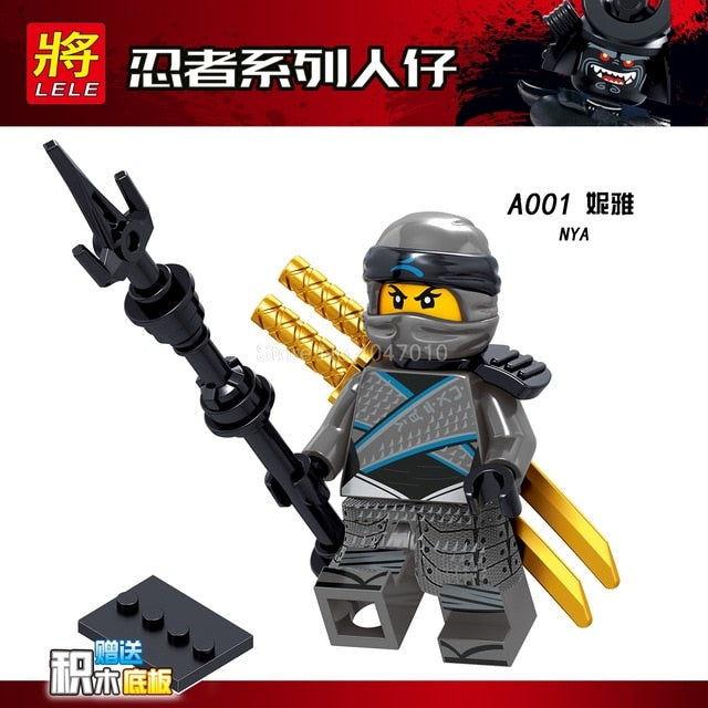 LEGO Ninjago Figures Blocks Garmaoon Nya Jay Zane Kai Cole Harumi Samurai X Action Figures Ninjago