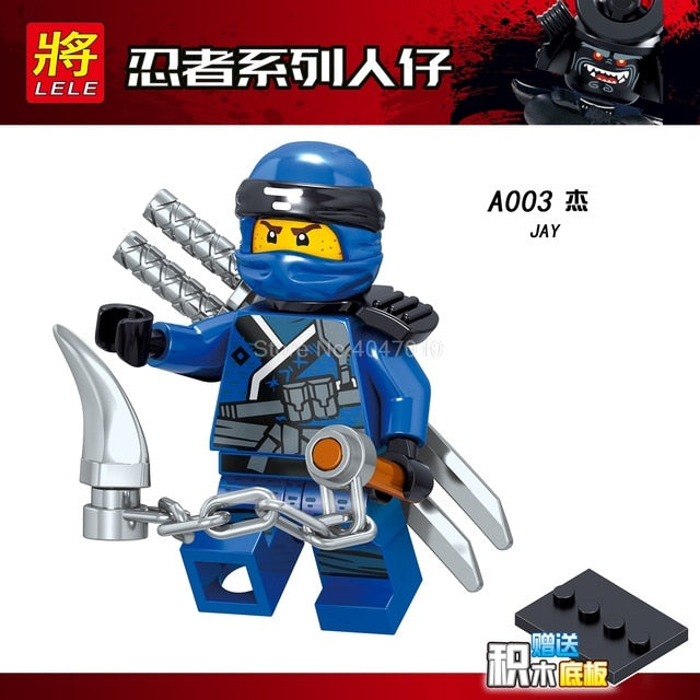 LEGO Ninjago Figures Blocks Garmaoon Nya Jay Zane Kai Cole Harumi Samurai X Action Figures Ninjago