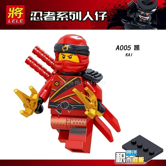 LEGO Ninjago Figures Blocks Garmaoon Nya Jay Zane Kai Cole Harumi Samurai X Action Figures Ninjago