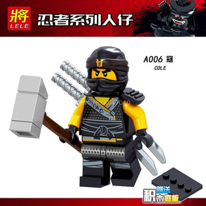 LEGO Ninjago Figures Blocks Garmaoon Nya Jay Zane Kai Cole Harumi Samurai X Action Figures Ninjago