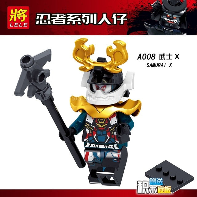 LEGO Ninjago Figures Blocks Garmaoon Nya Jay Zane Kai Cole Harumi Samurai X Action Figures Ninjago