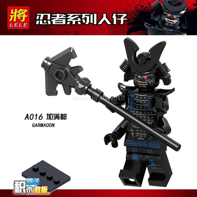 LEGO Ninjago Figures Blocks Garmaoon Nya Jay Zane Kai Cole Harumi Samurai X Action Figures Ninjago