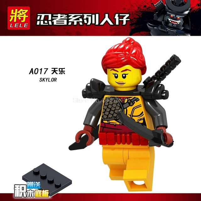 LEGO Ninjago Figures Blocks Garmaoon Nya Jay Zane Kai Cole Harumi Samurai X Action Figures Ninjago